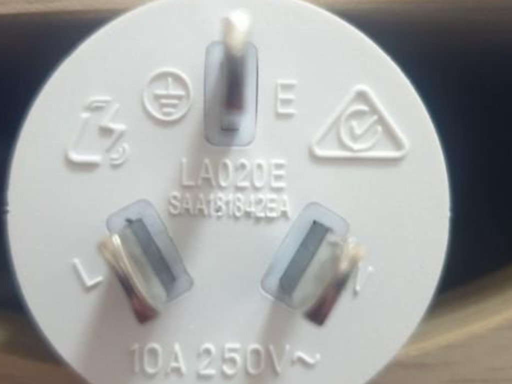 The lead can be identified by the codes on the plug.