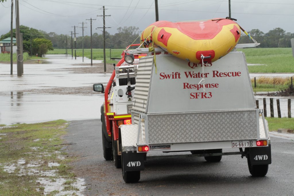 Swift Water Rescue unit at the Pocket. Photo: Robyne Cuerel / Fraser Coast Chronicle. Picture: Robyne Cuerel