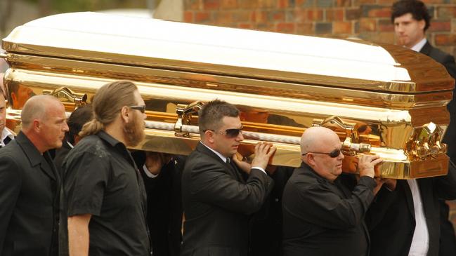 The funeral of Carl Williams at St Therese’s church, Essendon.