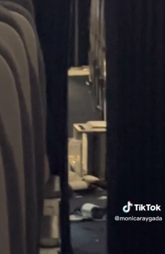 She said 1.5 hours into the flight, the plane ‘suddenly dropped’. Picture: Instagram/monicaraygada
