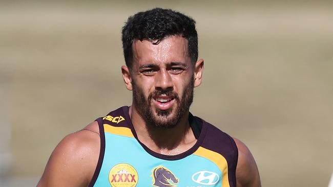 Jordan Kahu. The Brisbane Broncos training at UQ at St Lucia. Pic Peter Wallis