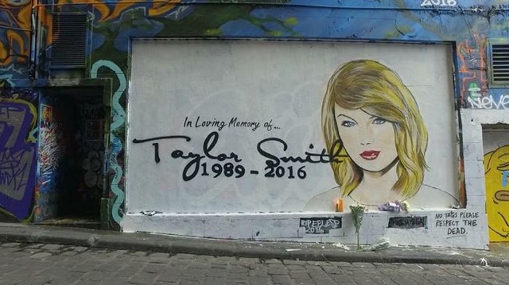 Melbourne Artist Creates 'In Loving Memory' Taylor Swift Mural 