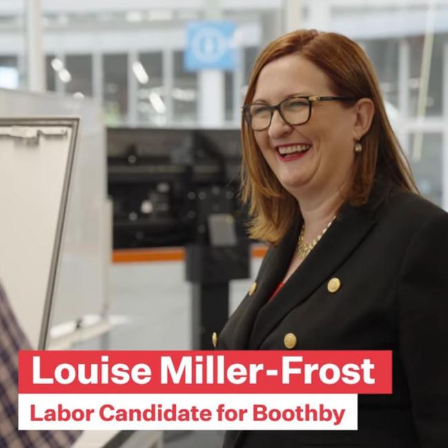 Labor Boothby candidate Louise Miller-Frost has outspent her Liberal opponent Rachel Swift.