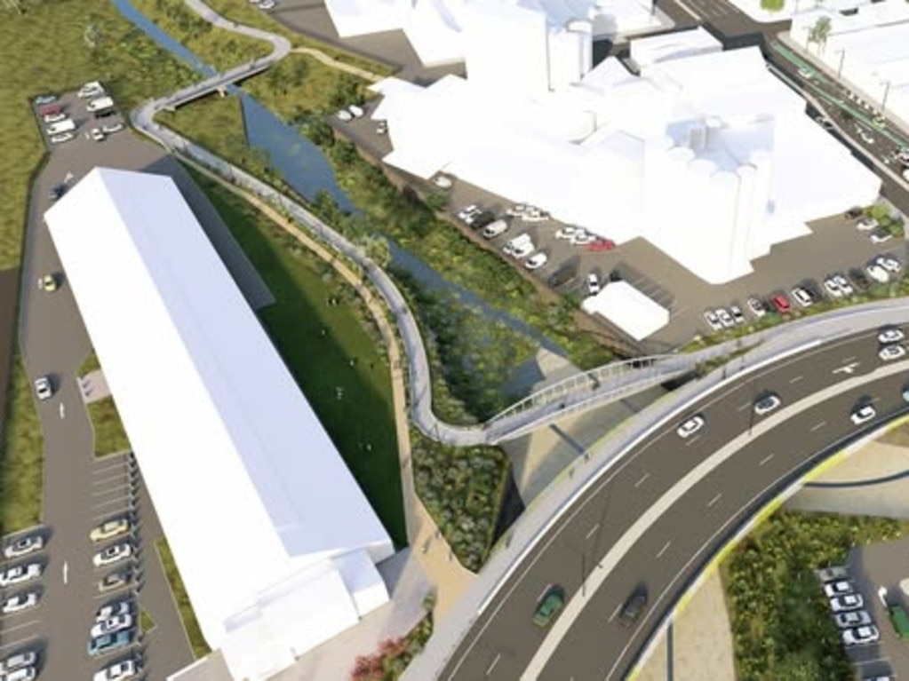 Future plans for cycle and walk paths as part of The Toowoomba Central Active Transport Link.