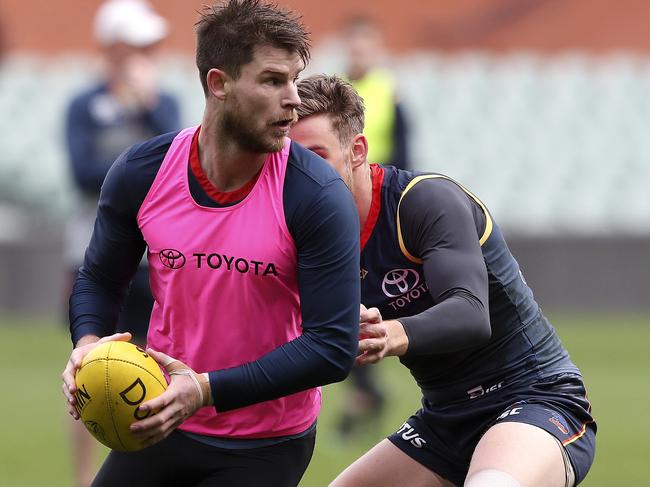 Former Blue Bryce Gibbs can’t even get a game in Adelaide. Picture Sarah Reed