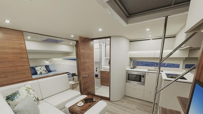 The new Riviera 4300 Sports Express will be on display at the Sanctuary Cove boat show. Picture: Riviera.