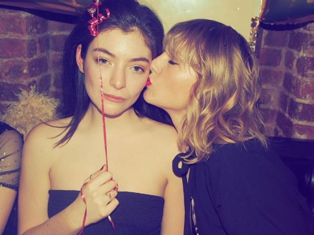 Taylor Swift seen with Lorde for her 20th birthday.