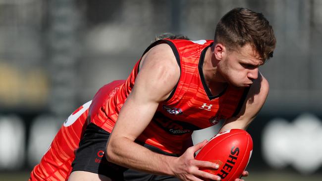 Defender Jordan Ridley was Essendon’s No. 1 point scorer during pre-season.