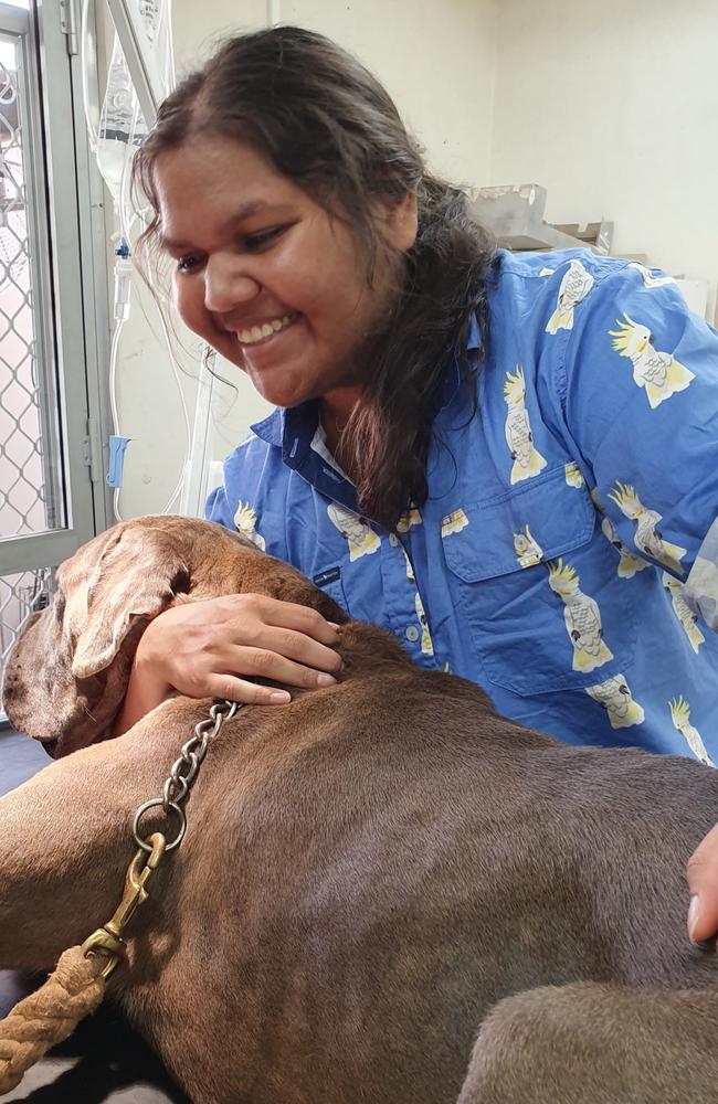 Barkly Veterinary Practice vet nurse Shoshoni Smith. Picture: Contributed