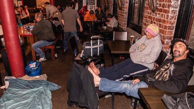 The Salvation Army’s night cafe in Bourke St usually caters for more than 150 a night. Picture: Jason Edwards