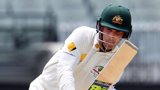 Nic Maddinson clips one off his pads in the 2016 Boxing Day Test. Picture: William West