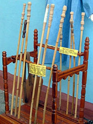 A variety of rattan canes can inflict unbelievable pain according to men whipped as part of their sentence. Picture: Wikimedia Commons