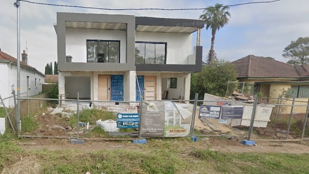 The property under construction in October. Picture: Google