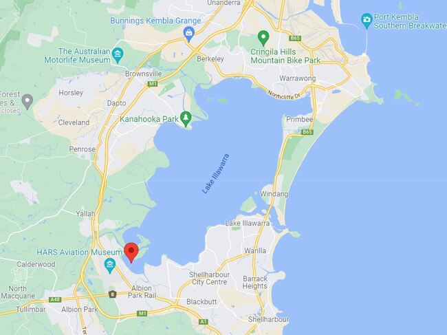 The southwestern section of Lake Illawarra is the worst affected by increased sedimentation. Picture: Google Maps