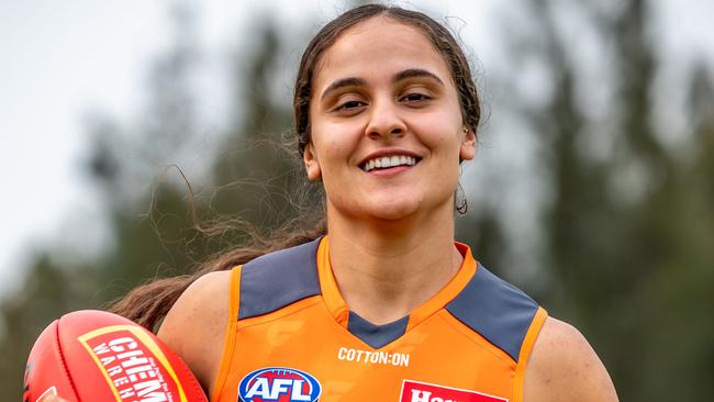 AFLW Giants player Haneen Zreika out to make a mark in two sports. Pic: AAP/Monique Harmer.