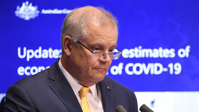 Prime Minister Scott Morrison says NSW is the gold standard of COVID contact tracing. Picture: AAP Image/Lukas Coch