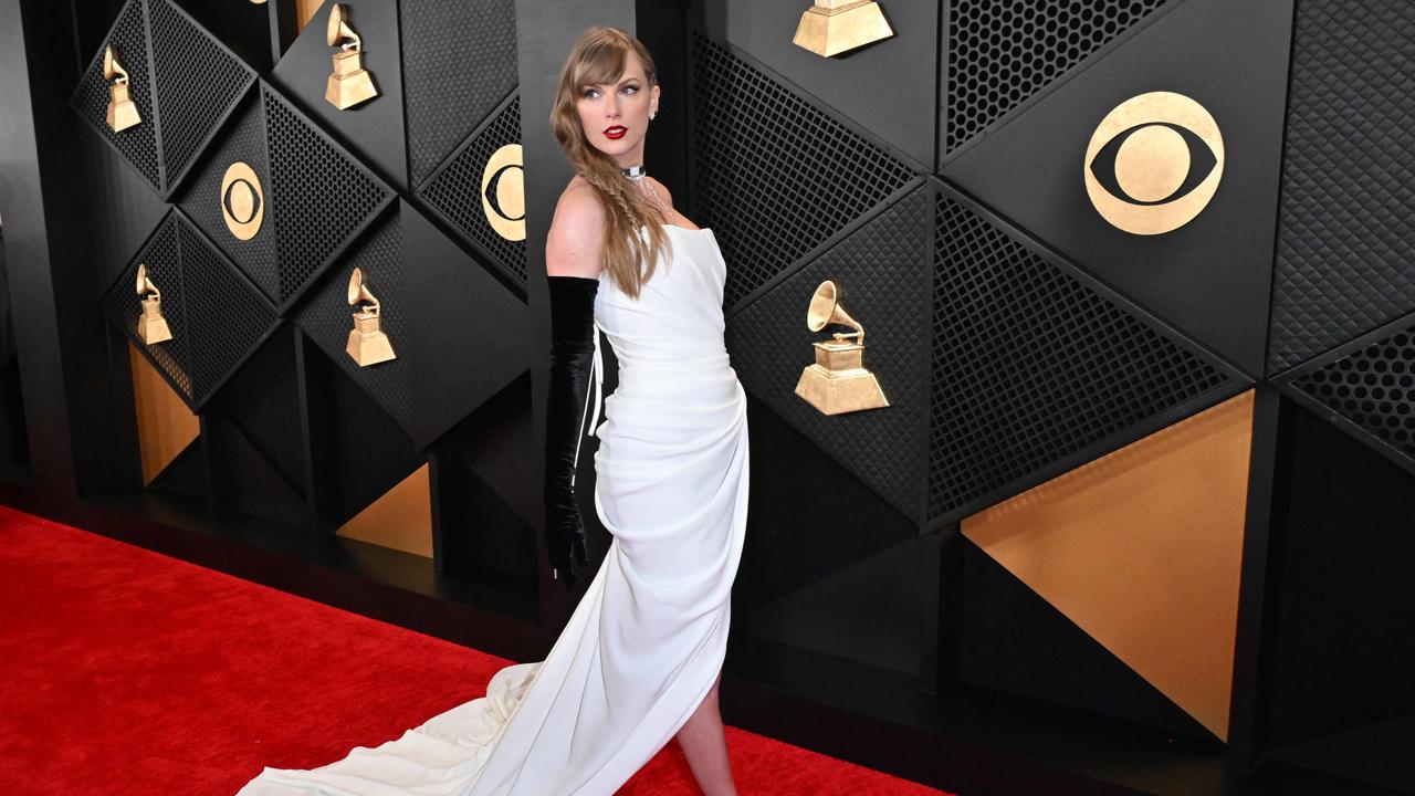 Taylor Swift at the Grammy Awards 2024. Picture: AFP