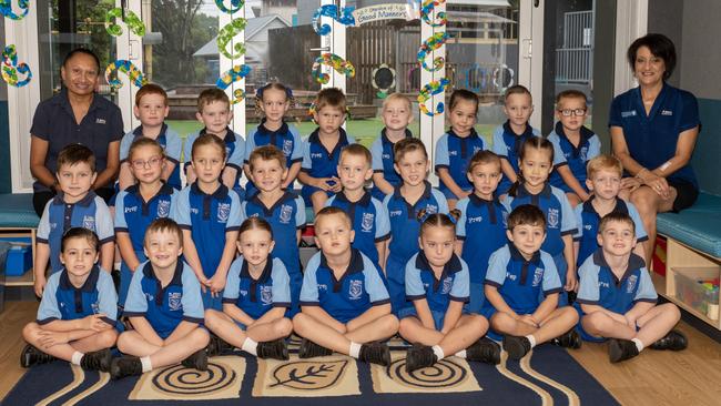 St Johns Catholic Primary School Prep B Teacher: Mrs Gayle Frank, Teacher Assistant Mrs Carmel Scriha Back Row: Louis, Nate, Amaya, Ario, Beau, Briar, Huxx, Louie Middle Row: Charlie, Emily, Ruby, Justin, Liam, Cohen, Annabelle, Myer, Harry Front Row: Abigail, Quintin, Adalyn, Jude, Summer, Zack, Elliot Absent: Isla, Haisley Picture: Michaela Harlow