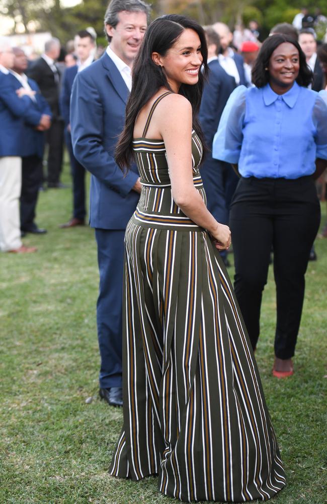 Meghan, the Duchess of Sussex, at the Residence of the British High Commissioner in South Africa last month. Picture: Getty Images