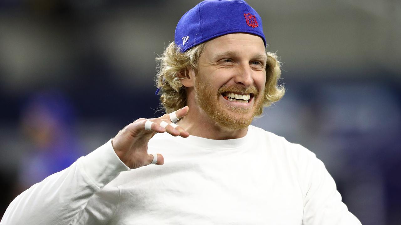 Cole Beasley’s vaccination stance is costing him big time. (Photo by Ronald Martinez/Getty Images)