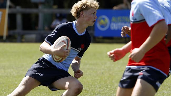 Finn Hannon playing with the U14 team at the Gen Blue Cup last year.