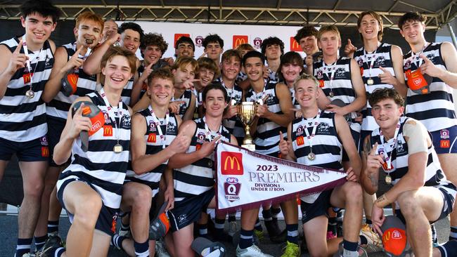 Broadbeach Cats won the grand final in the Under 17 Boys Div 1 competition for SEQJ. Picture: Supplied