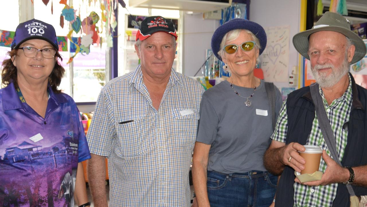 Daintree State School 2024 Centenary Celebration: Donna Davis, William Davis, Barbara Maslen and Allen Sheather. Picture: Bronwyn Farr