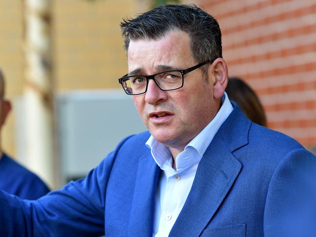 MELBOURNE, AUSTRALIA - NewsWire Photos MARCH 14TH, 2023: Premier Daniel Andrews, speaks at a press conference, at the Werribee Mercy Hospital. Picture : NCA NewsWire / Nicki Connolly