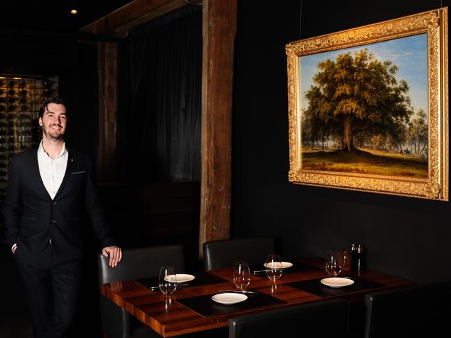 Restaurant manager David Newman at the Landscape restaurant at the Henry Jones IXL building . Picture : Mireille Merlet