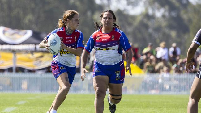 Caitlin Moran. Women's Koori Knockout grand final, Redfern All Blacks vs Newcastle Yowies. Picture: Andrea Francolini