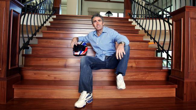 Former World 500cc Motorcycle champ Mick Doohan at his Coomera home. Picture: supplied