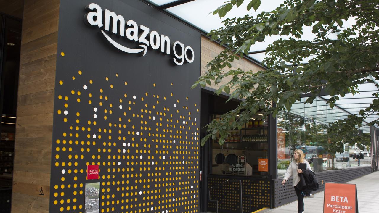 Amazon Go supermarkets take no cash; they don’t even have check-outs. Picture: David Ryder/Getty Images/AFP