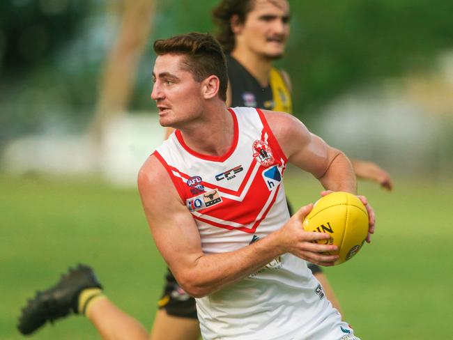 Scott Carlin as Waratah V Nightcliff at Nightcliff Oval.Picture: Glenn Campbell