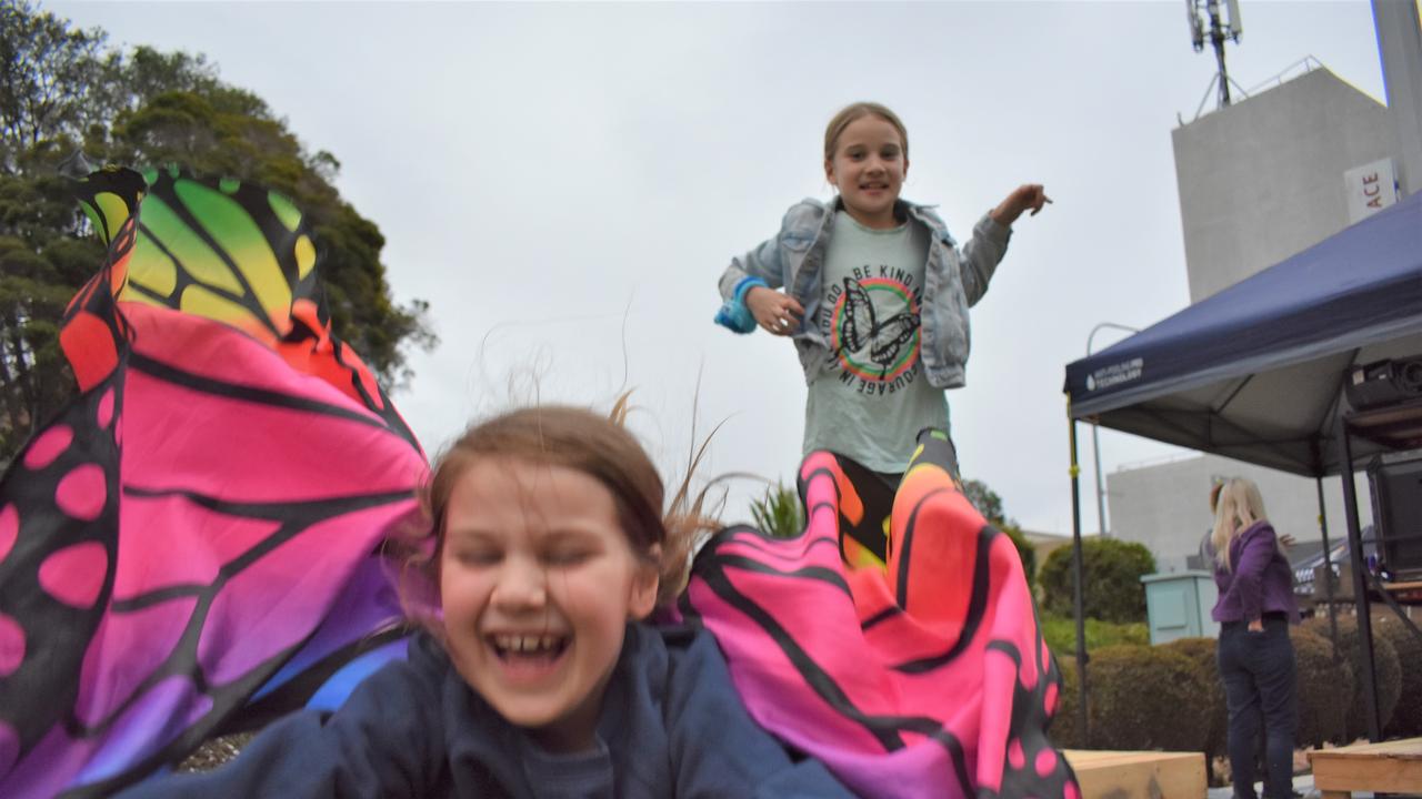 Families &amp; friends enjoy a Friday night out at the Unlock the Block event at Darcy Doyle Place, Ipswich, on August 12, 2022. Picture: Peta McEachern