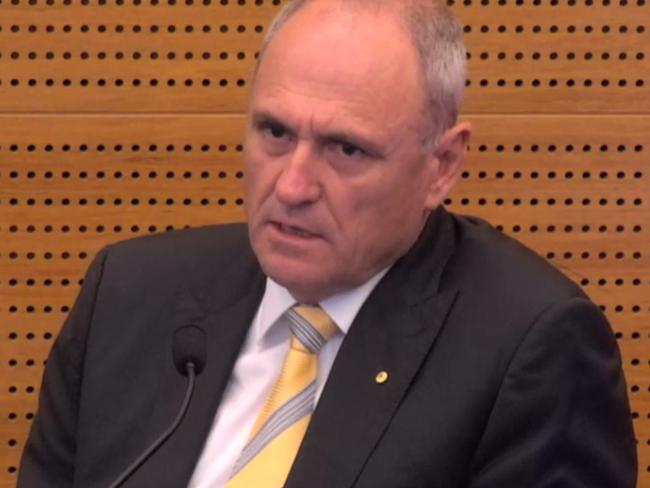 National Australia Bank chairman Ken Henry gives evidence at the Banking Royal Commission. Supplied