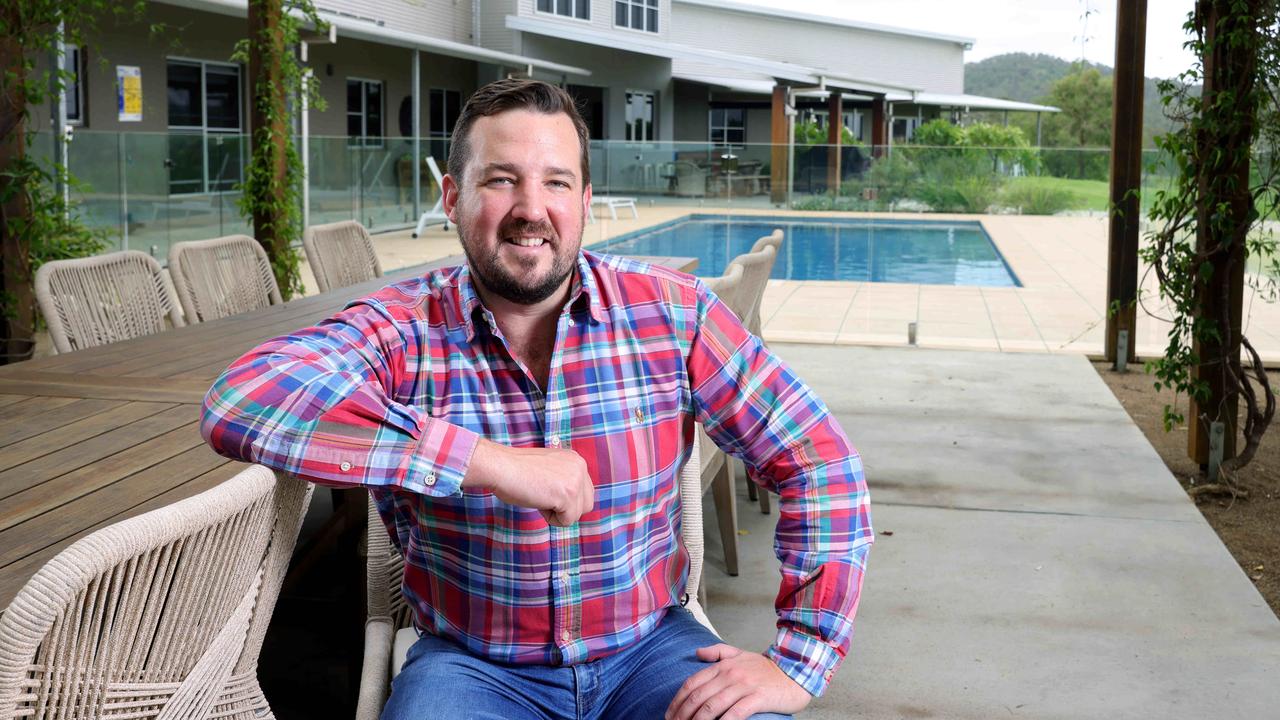 Skyline Farm owner Cameron Crouch. Picture: Steve Pohlner