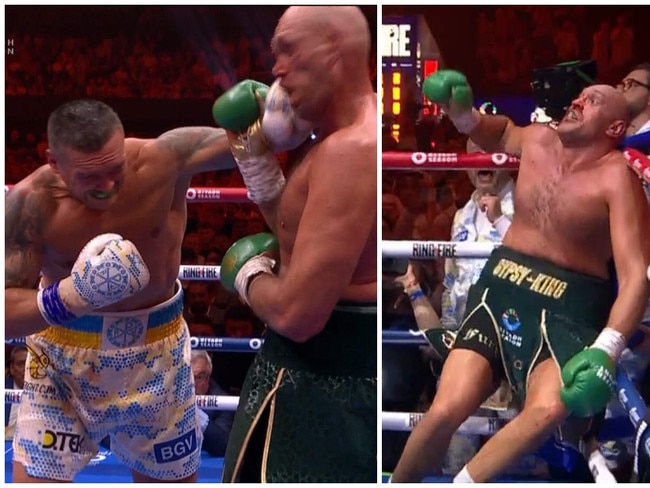 Tyson Fury was rocked by the shot.