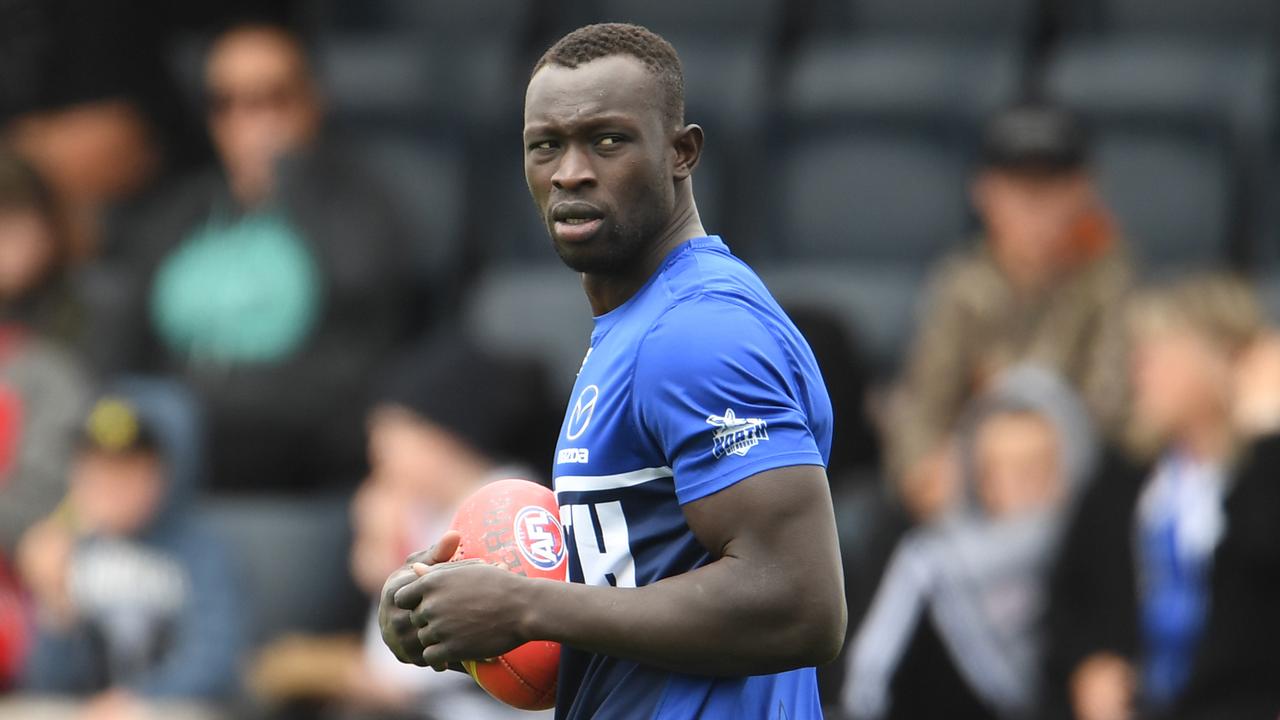 Majak Daw has been sent home by North Melbourne due to illness.