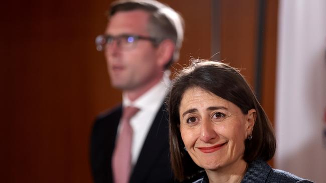 NSW Premier Gladys Berejiklian and Treasurer Dominic Perrottet are planning an ‘infrastructure revolution’. Picture: NCA NewsWire Dylan Coker