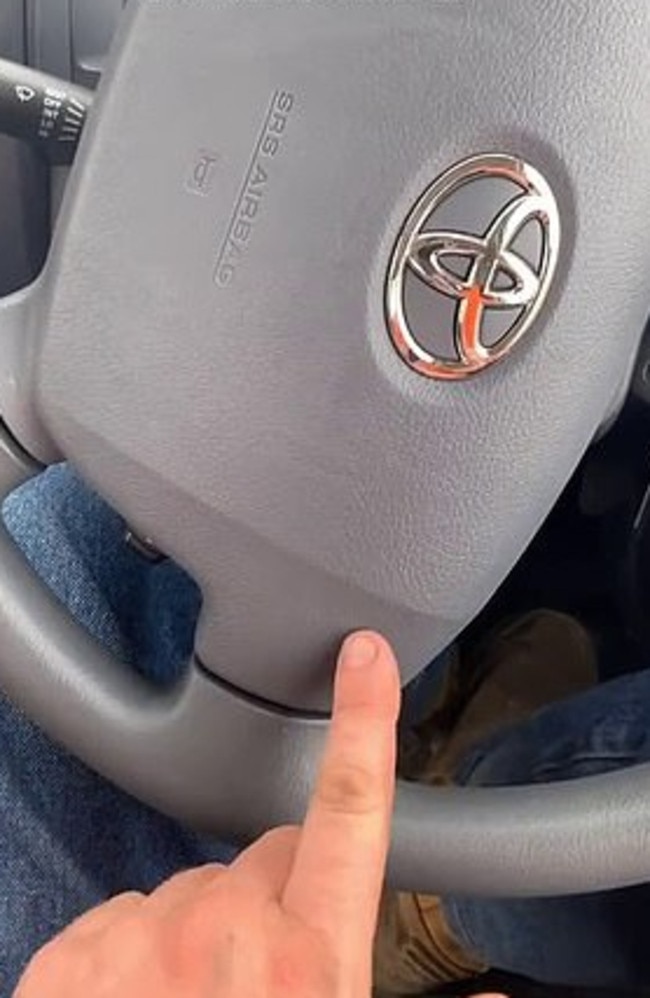 The steering wheel. Picture: Cranky Aussie