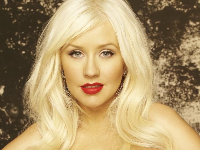 Singer Christina Aguilera, judge on the TV program 'The Voice'.