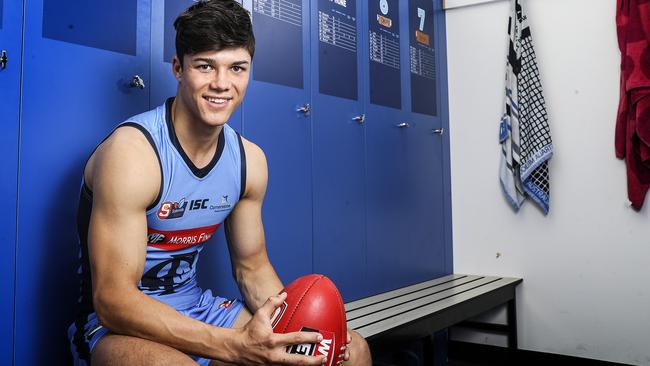 Double Blue Tom Lewis missed the entire 2019 season with a serious knee injury. Picture: Sarah Reed