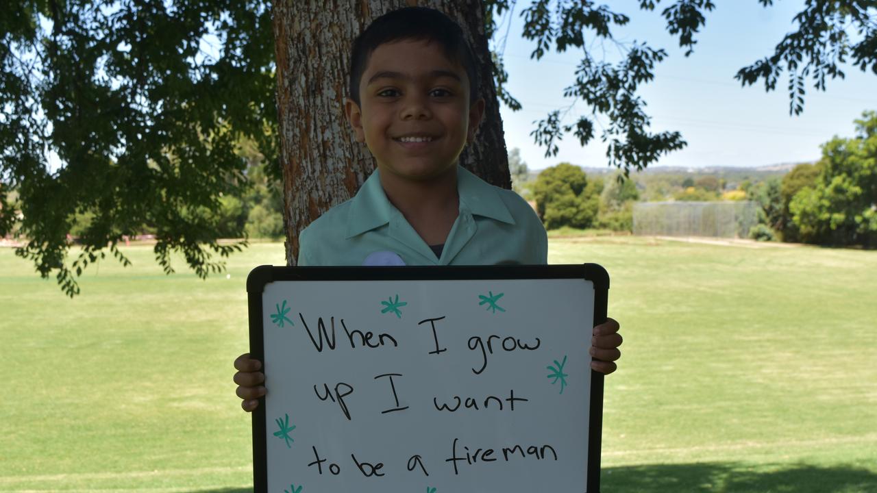 My First Year - Lutheran School Wagga Wagga students say what they would like to be when they grow up. Picture: Sam Turner