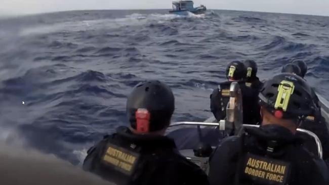 A still image from the “Zero Chance” video released by Maritime Border Command. Picture: Australian Border Force