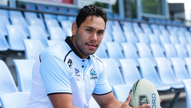 Cronulla Sharks centre Jesse Ramien has opened up about his return to Shark Park. Picture: Gaye Gerard/ Sunday Telegraph