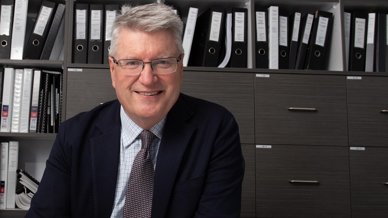 Craig Caldicott OAM in his Adelaide office in 2023. Picture: Brett Hartwig