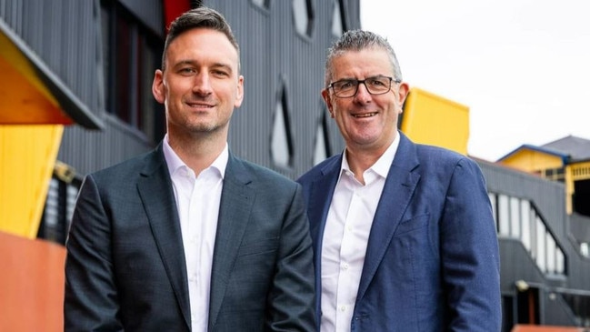 New Richmond FC CEO Shane Dunne (R) with President John O'Rourke. Picture: Richmond Football Club