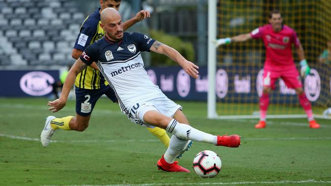 James Troisi in action for Melbourne Victory earlier this year. Picture: Ashley Feder/Getty Images