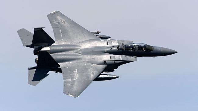 A US Air Force F15 jet. Picture: AFP