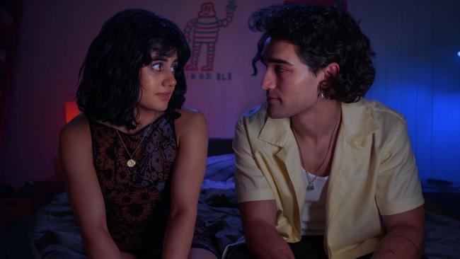 Ayesha Madon and Josh Heuston in Heartbreak High. Photo: Netflix